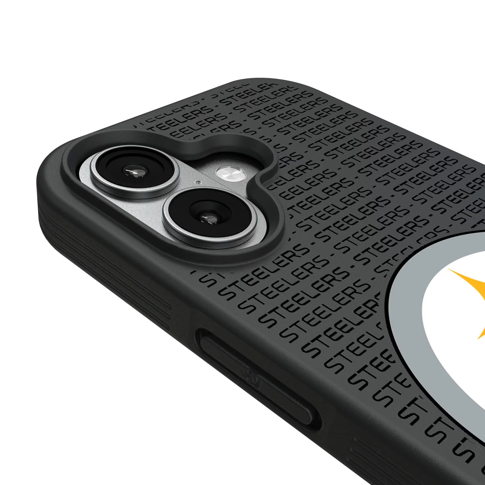 Pittsburgh Steelers Text Backdrop Bump Phone Case