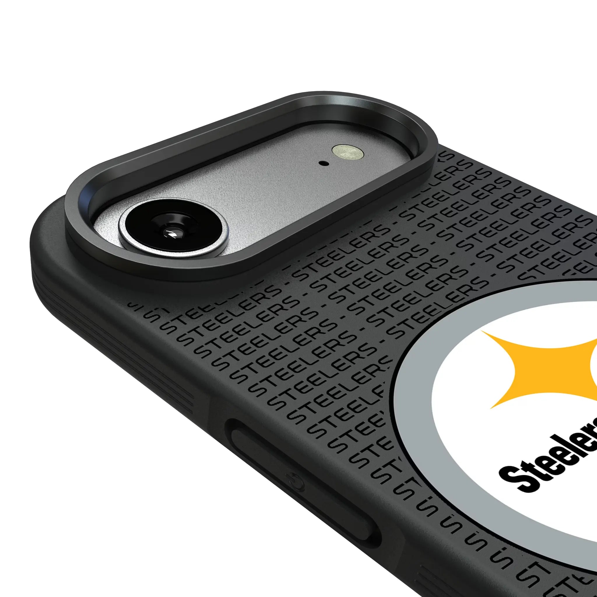 Pittsburgh Steelers Text Backdrop Bump Phone Case