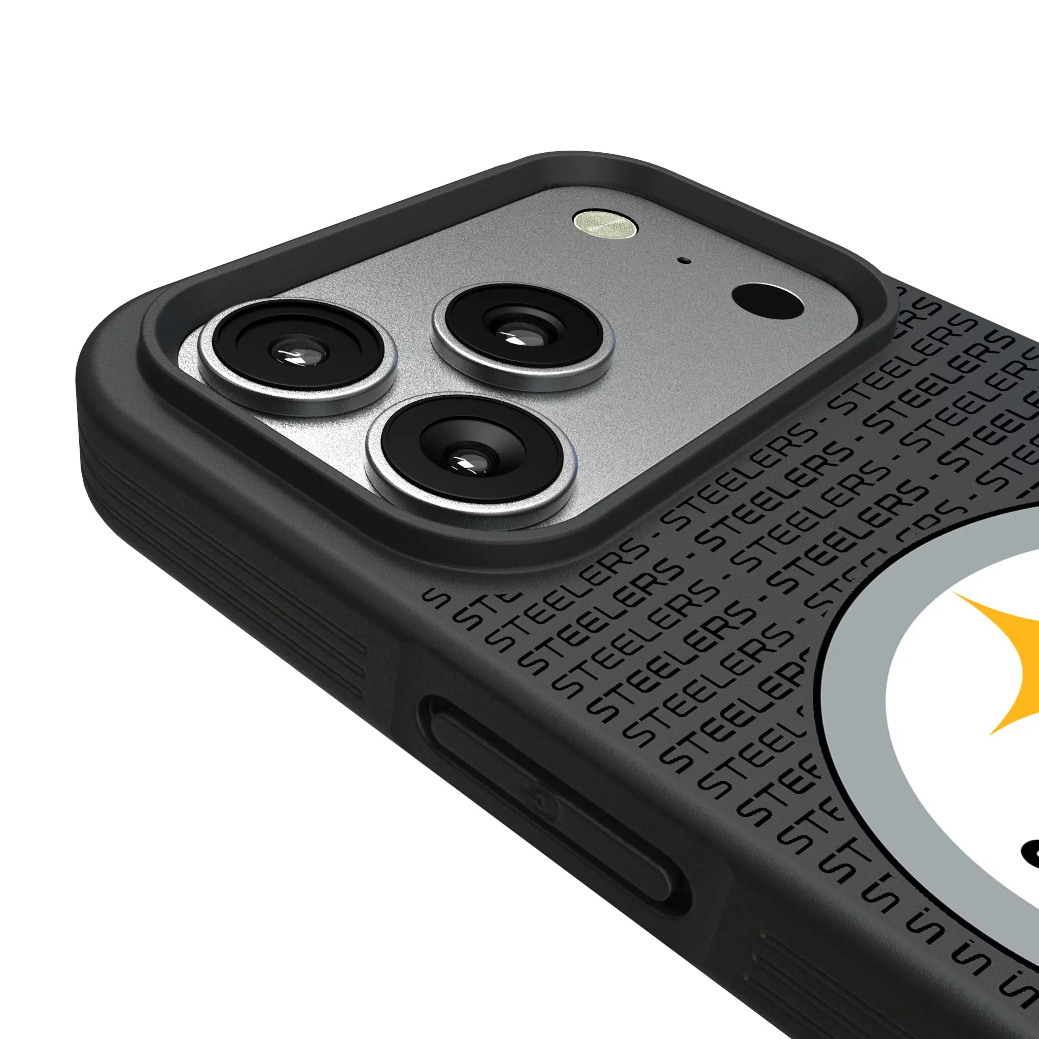 Pittsburgh Steelers Text Backdrop Bump Phone Case