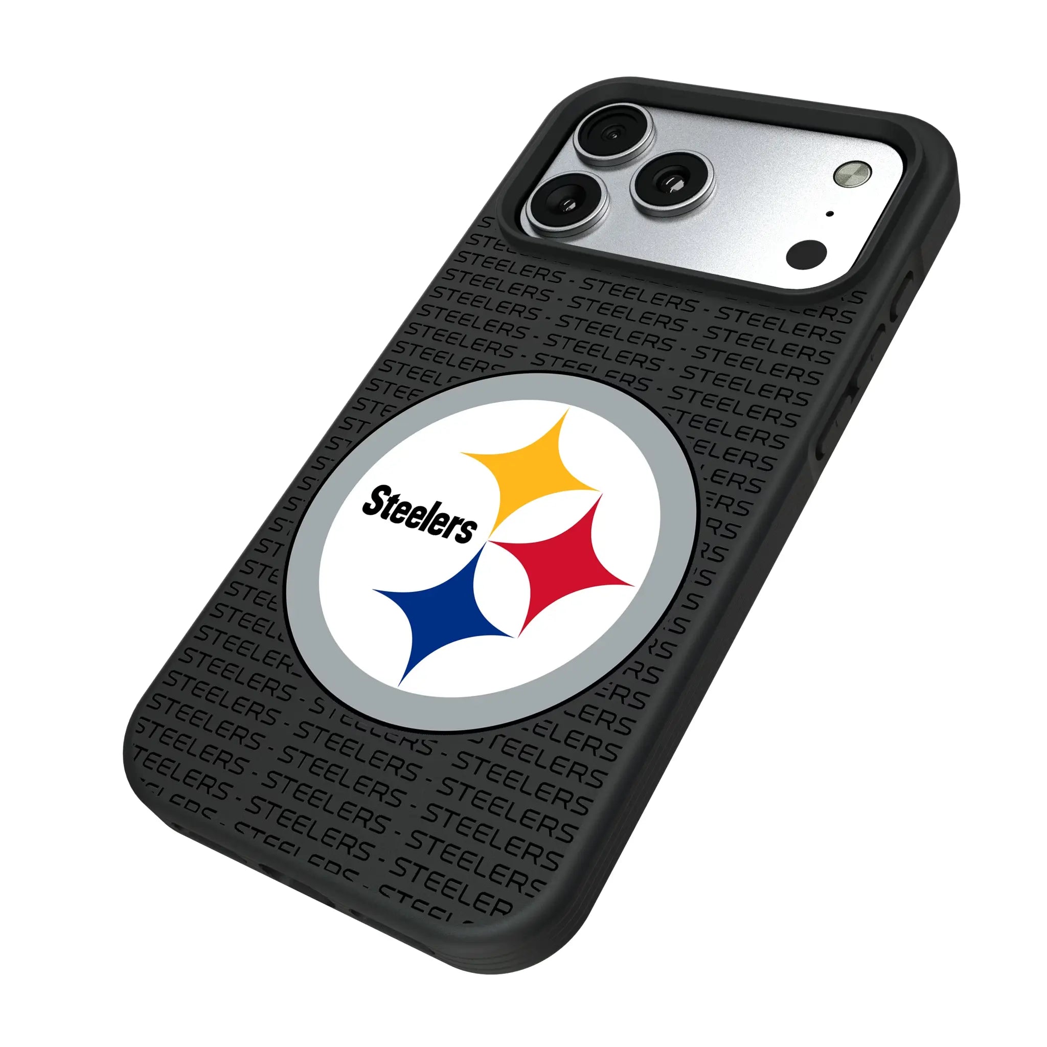 Pittsburgh Steelers Text Backdrop Bump Phone Case