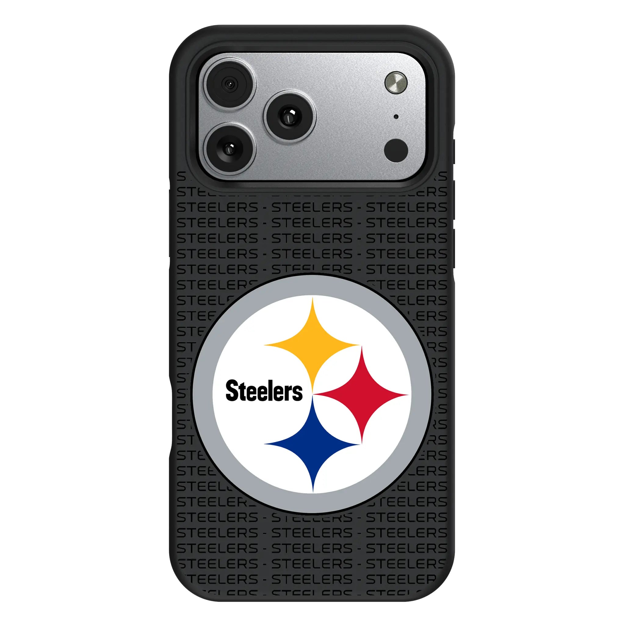 Pittsburgh Steelers Text Backdrop Bump Phone Case