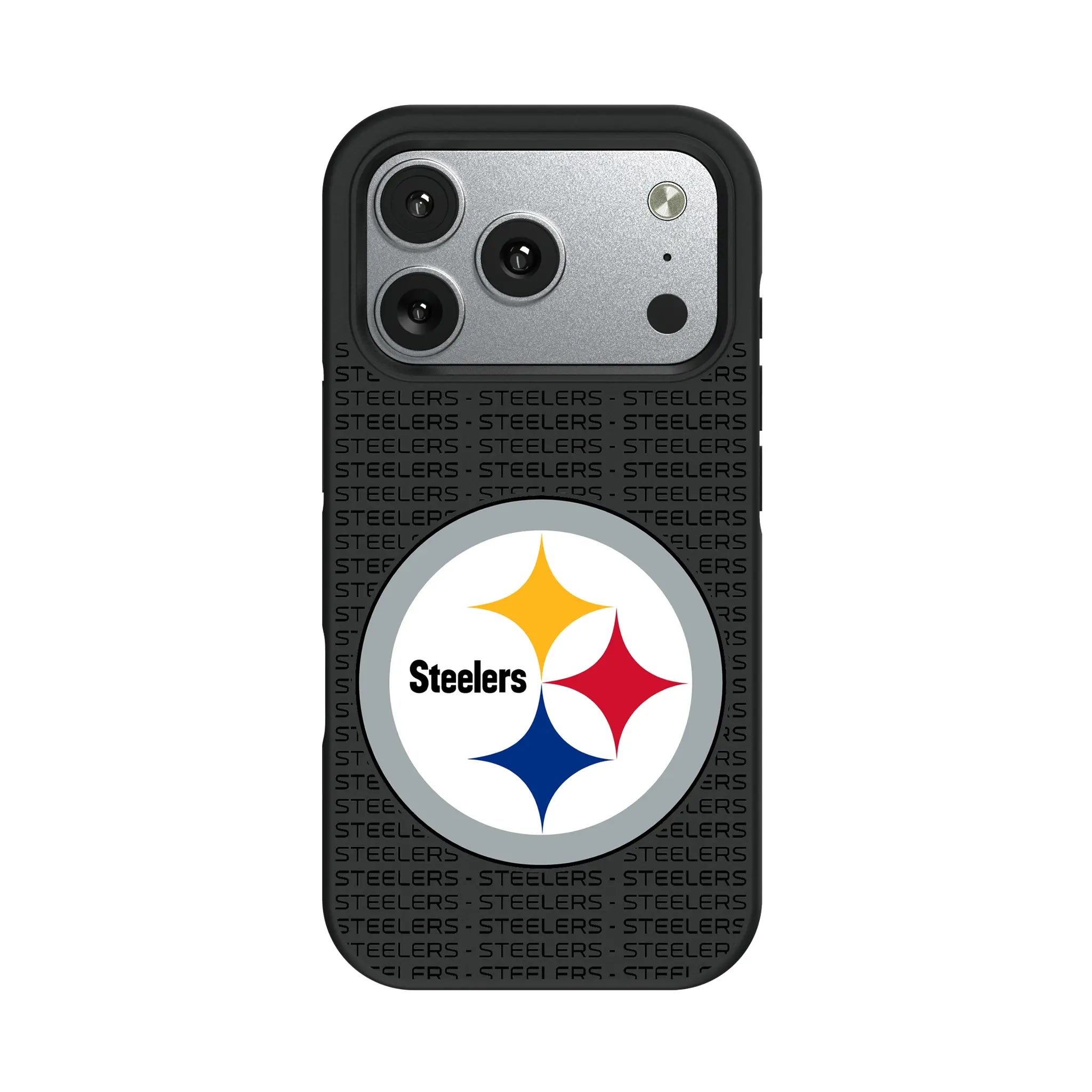 Pittsburgh Steelers Text Backdrop Bump Phone Case