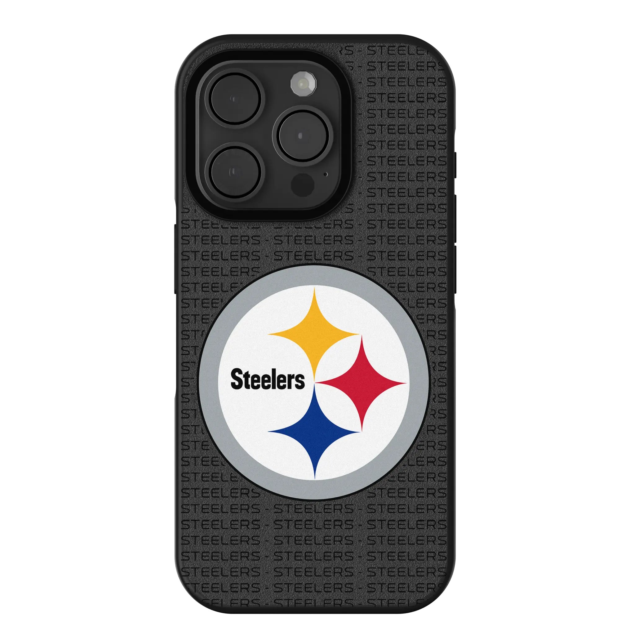 Pittsburgh Steelers Text Backdrop Bump Phone Case