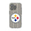Pittsburgh Steelers Text Backdrop Clear Phone Case for Apple iPhone