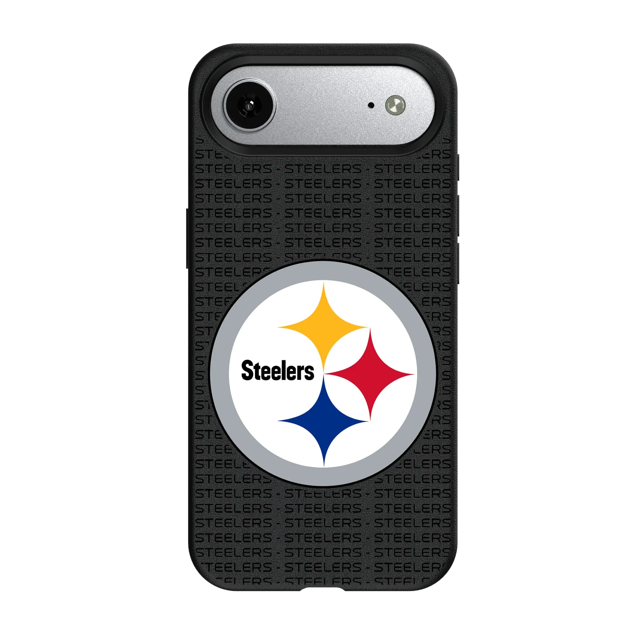 Pittsburgh Steelers Text Backdrop MagSafe Compatible Phone Case for Apple iPhone