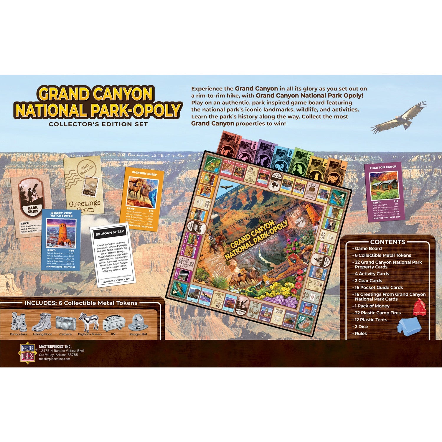 Grand Canyon National Park Opoly - 757 Sports Collectibles