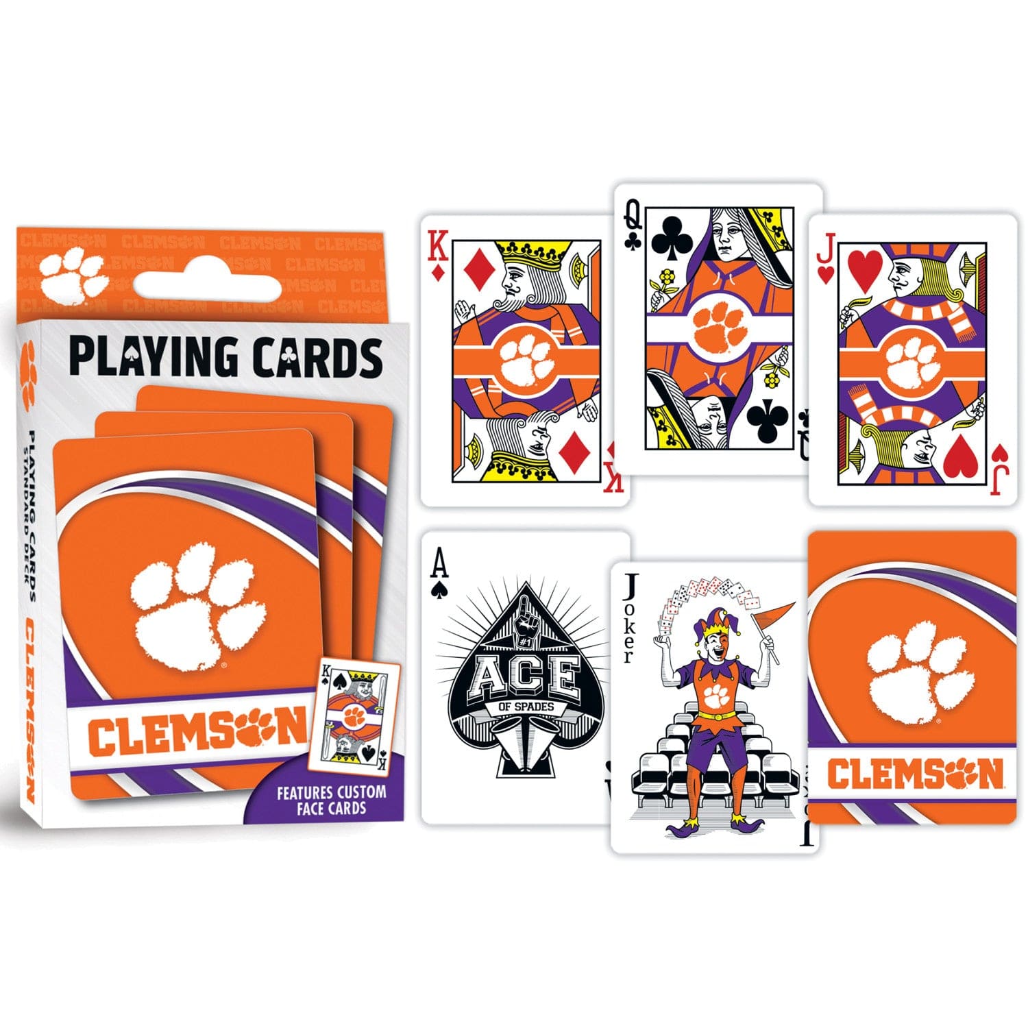 Clemson Tigers Playing Cards - 54 Card Deck