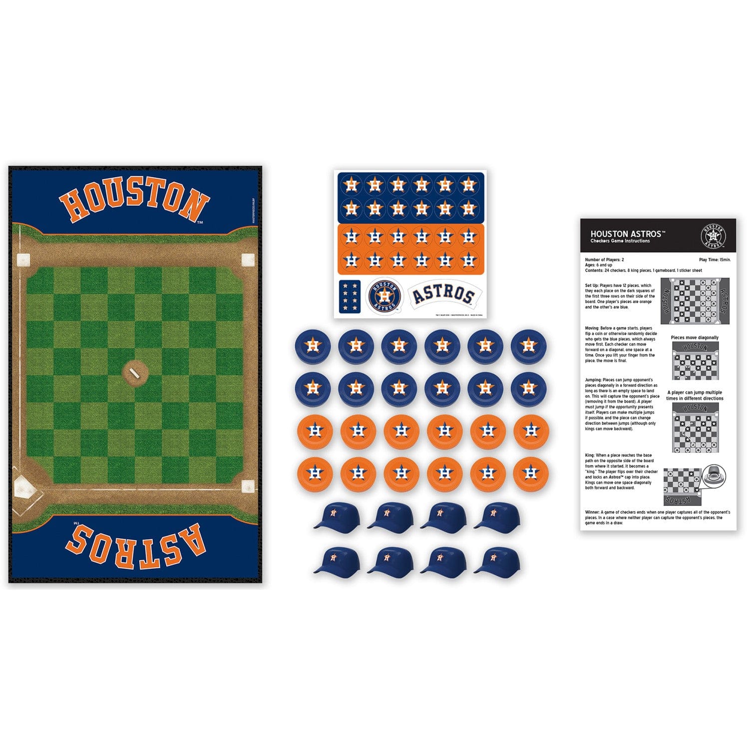 Houston Astros Checkers Game - Sports Gifts, Sports Memorabilia, Sports Collectibles, Fan Shop