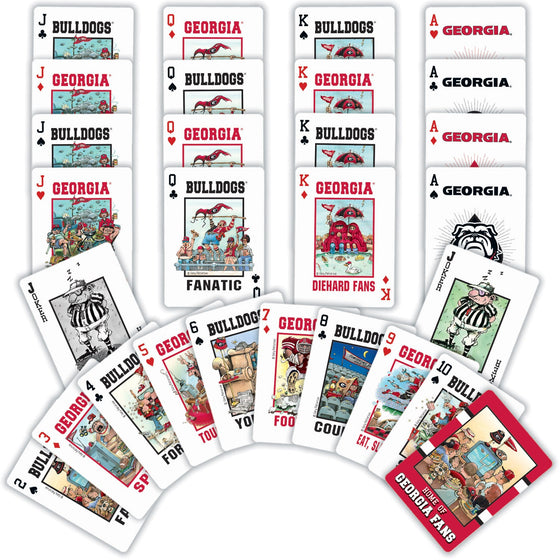 Georgia Bulldogs Fan Deck Playing Cards - 54 Card Deck - 757 Sports Collectibles