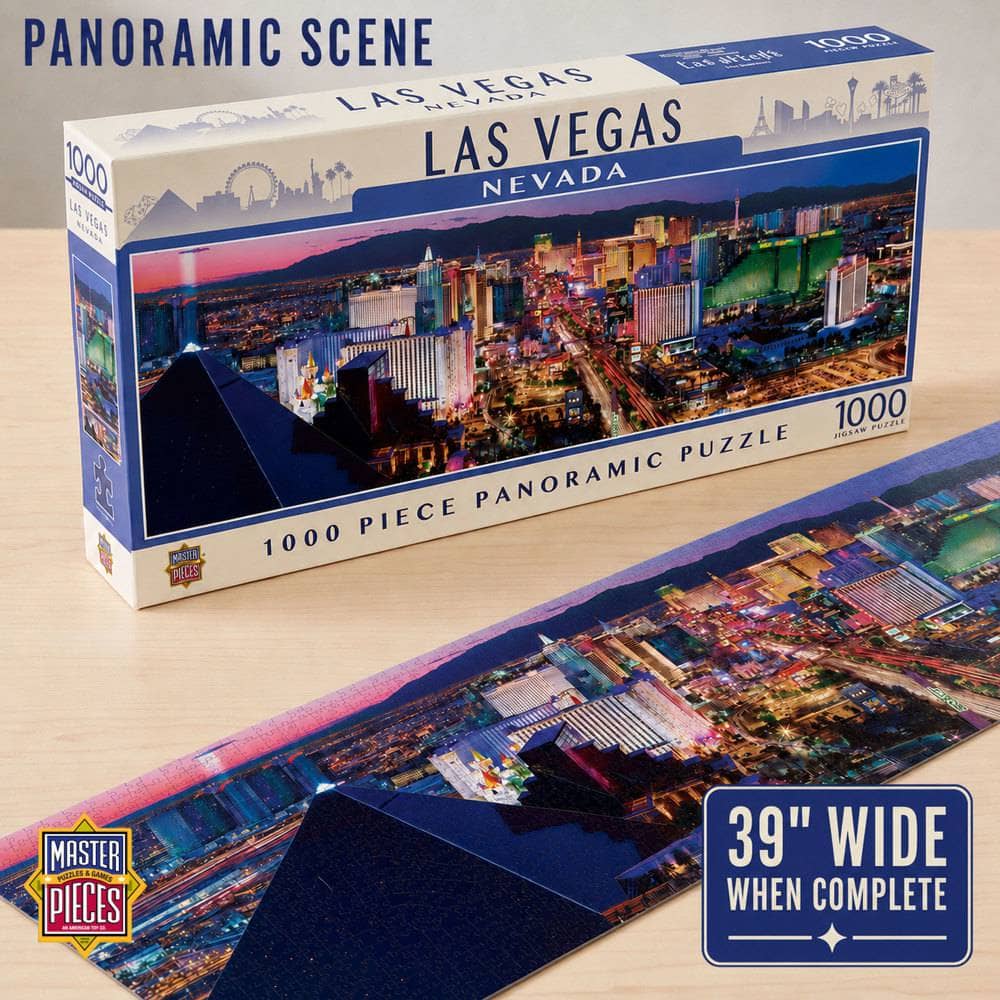 Las Vegas, Nevada 1000 Piece Panoramic Jigsaw Puzzle