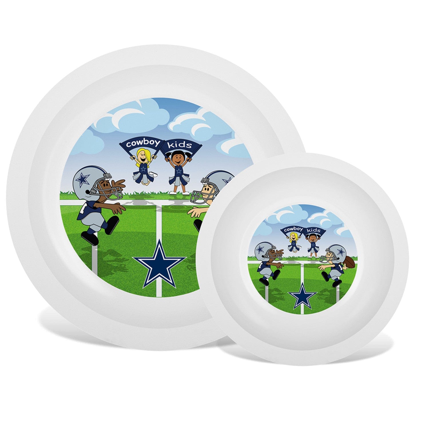 Dallas Cowboys Baby Plate & Bowl Set - Sports Gifts, Sports Memorabilia, Sports Collectibles, Fan Shop