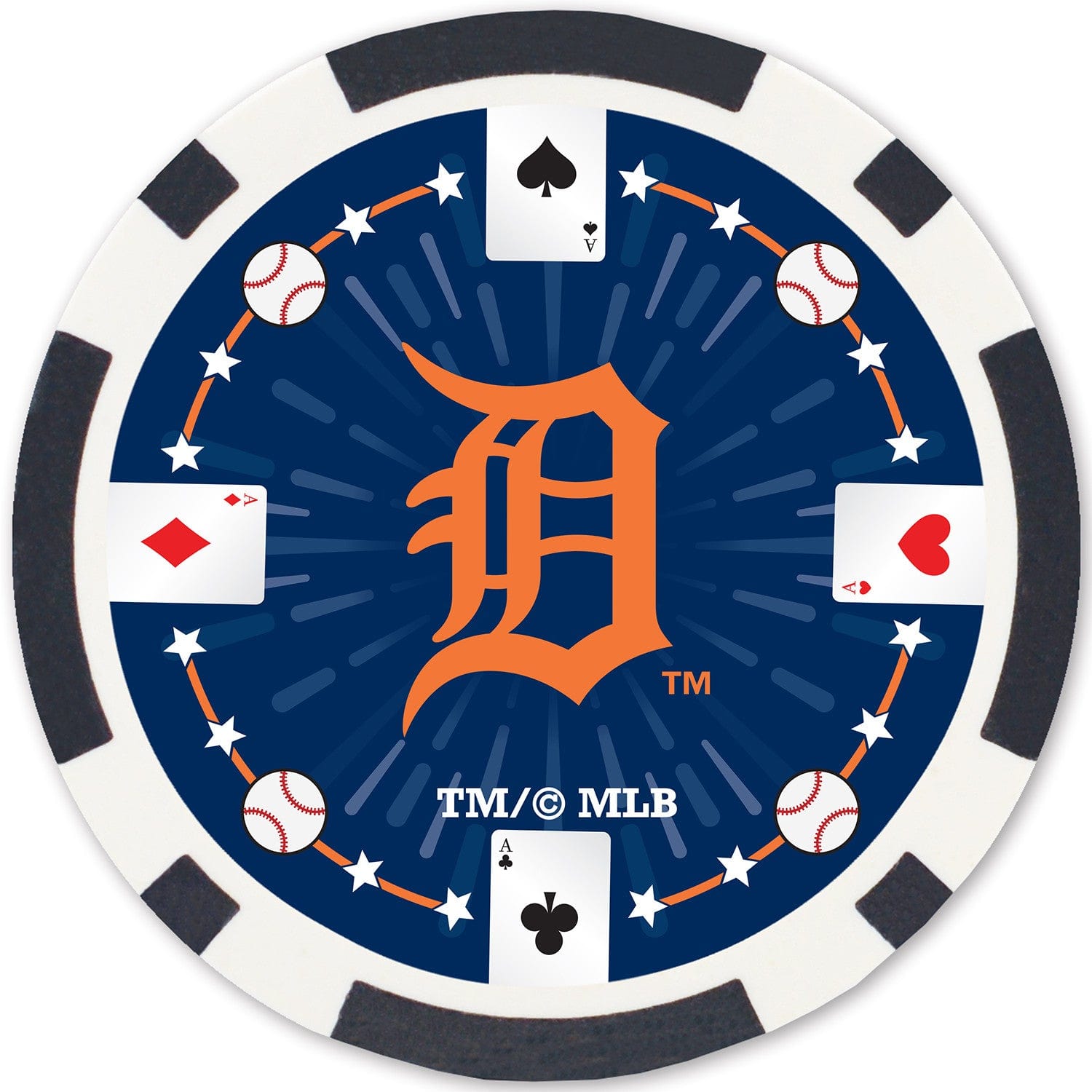 Detroit Tigers 100 Piece Poker Chip Set - Sports Gifts, Sports Memorabilia, Sports Collectibles, Fan Shop