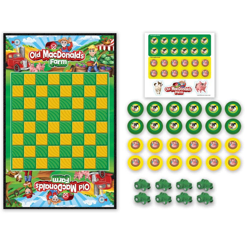 Old MacDonald's Farm Checkers Game - Sports Gifts, Sports Memorabilia, Sports Collectibles, Fan Shop