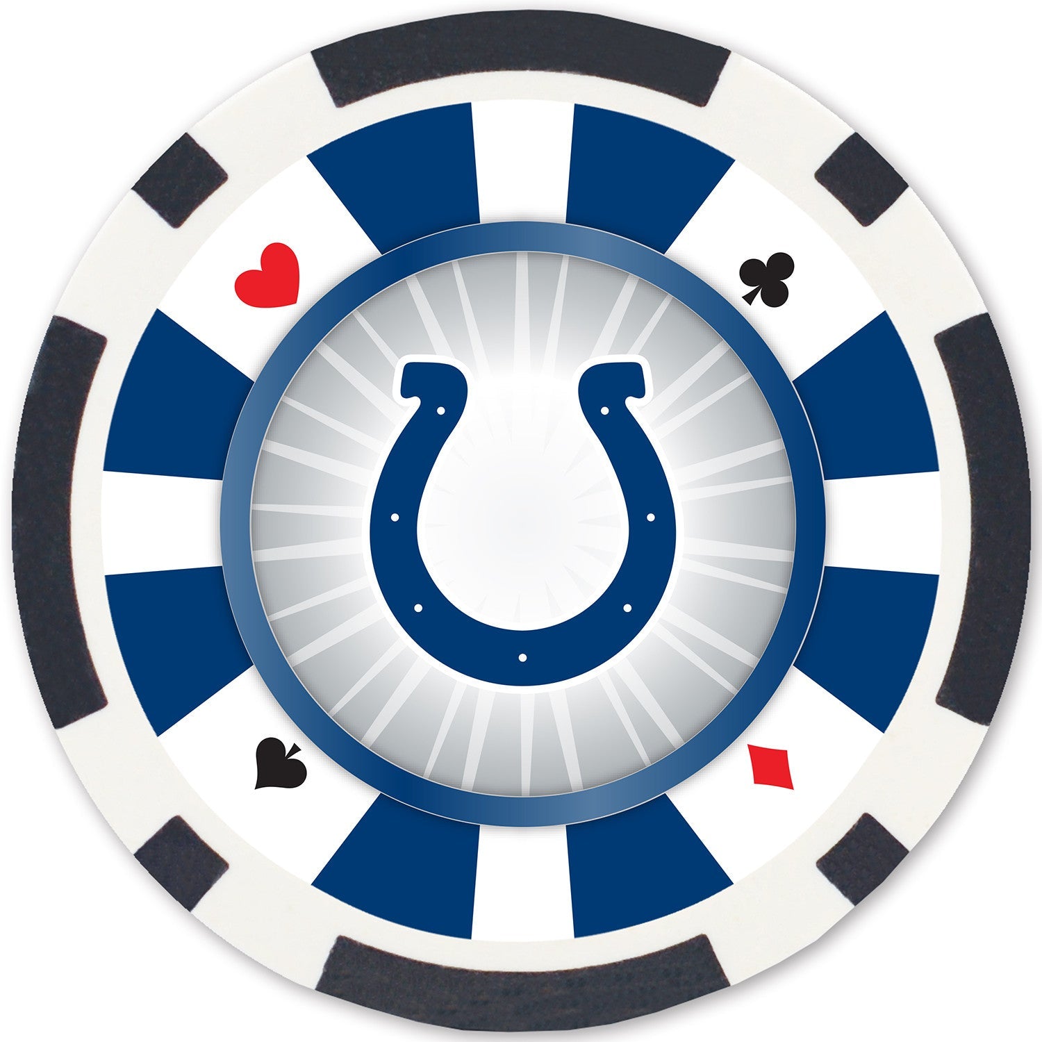 Indianapolis Colts 100 Piece Poker Chips - 757 Sports Collectibles