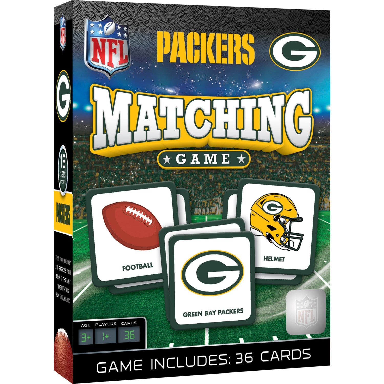 Green Bay Packers Memory Matching Game - Sports Gifts, Sports Memorabilia, Sports Collectibles, Fan Shop