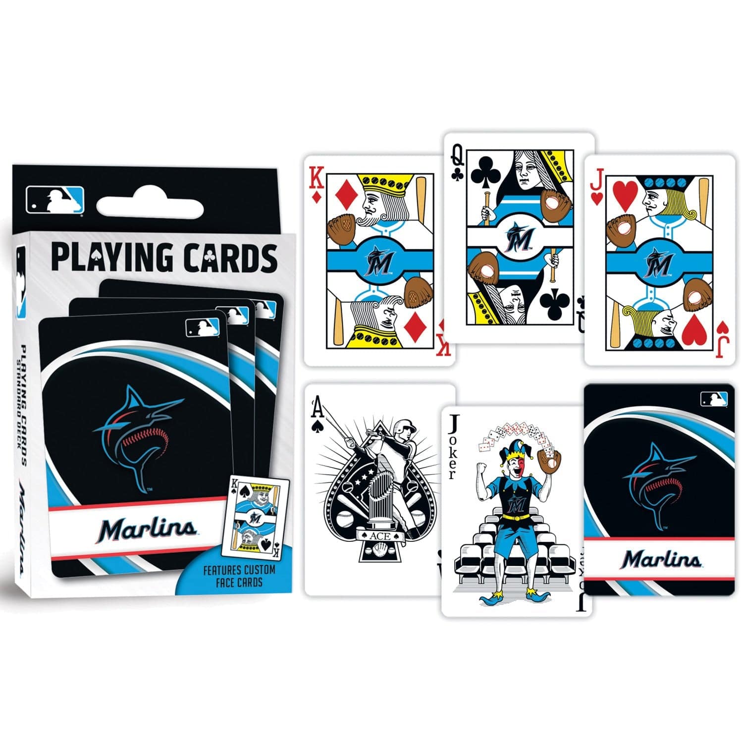 Miami Marlins 54-Card Playing Deck - Sports Gifts, Sports Memorabilia, Sports Collectibles, Fan Shop
