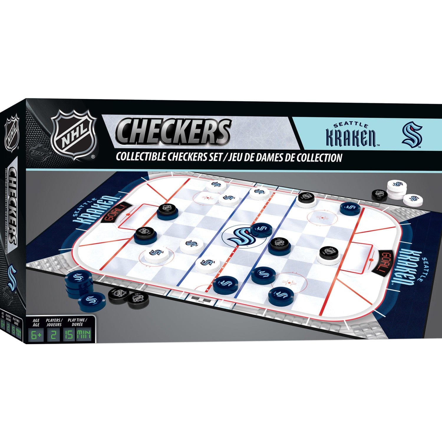Seattle Kraken Checkers Game - Sports Gifts, Sports Memorabilia, Sports Collectibles, Fan Shop