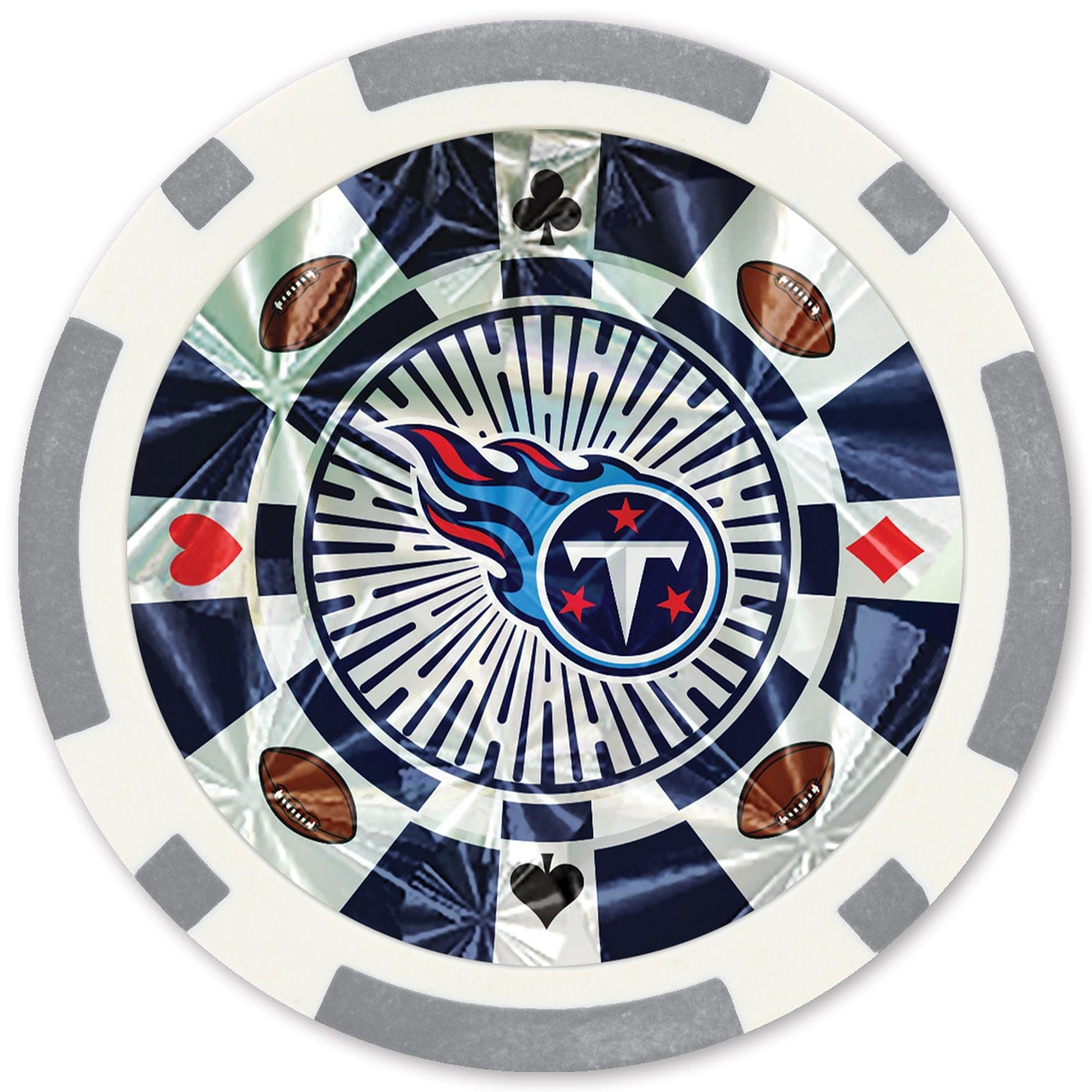 Tennessee Titans 20-Piece Poker Chip Set - Sports Gifts, Sports Memorabilia, Sports Collectibles, Fan Shop