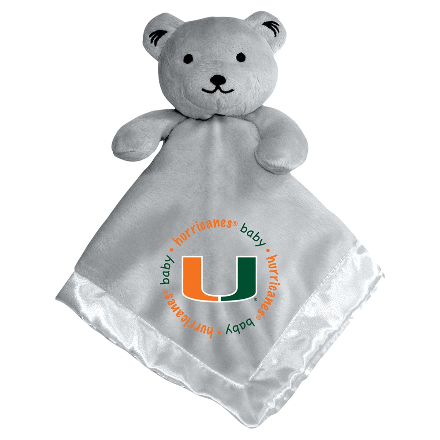 Miami Hurricanes Security Bear - Gray - Sports Gifts, Sports Memorabilia, Sports Collectibles, Fan Shop