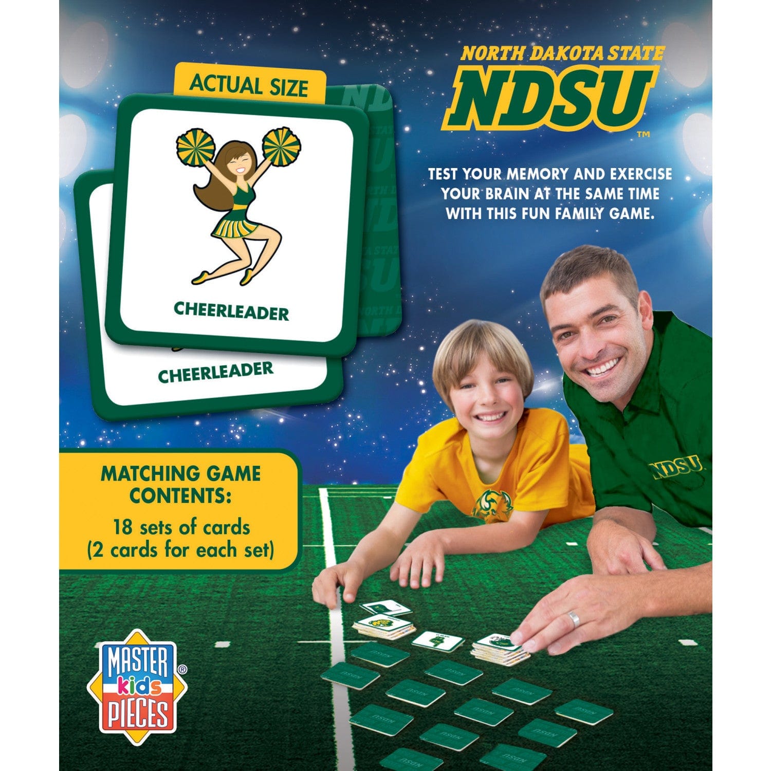 North Dakota State Bison Memory Matching Game - Sports Gifts, Sports Memorabilia, Sports Collectibles, Fan Shop