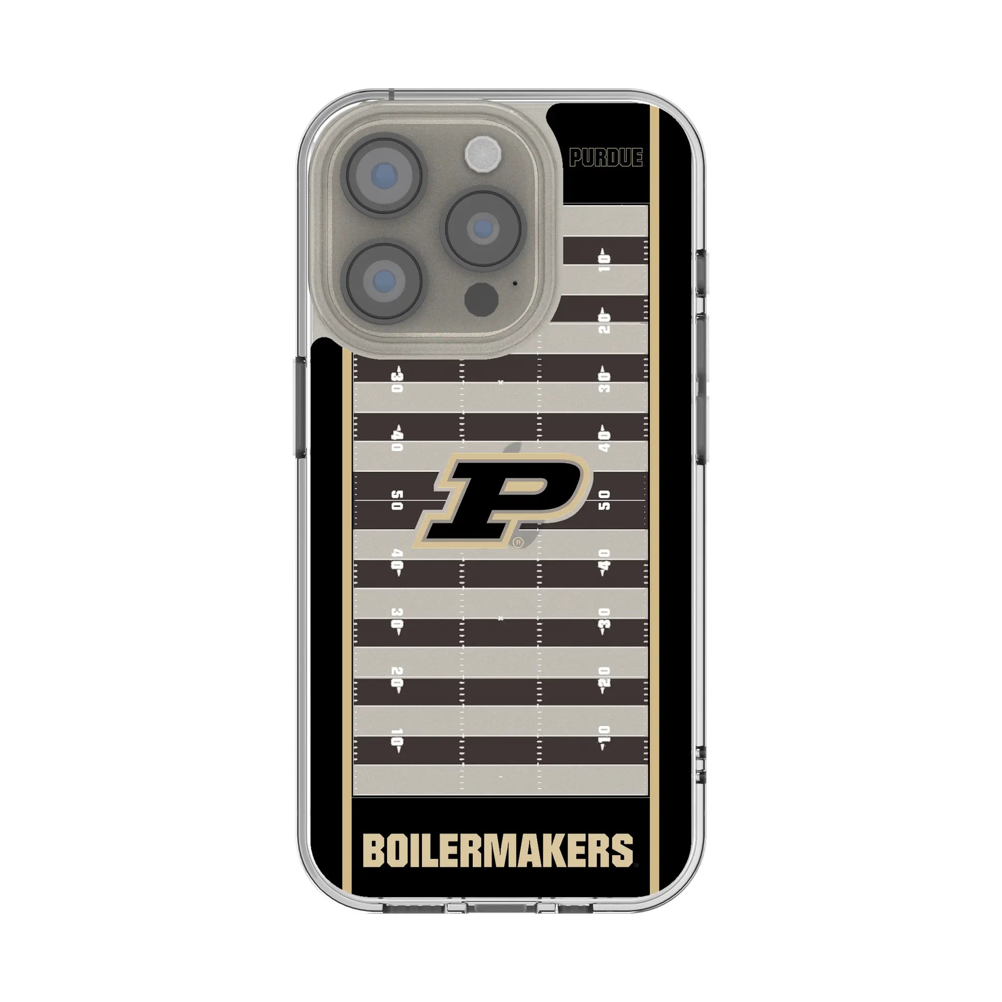 Purdue University Boilermakers Field Clear Phone Case for Apple iPhone