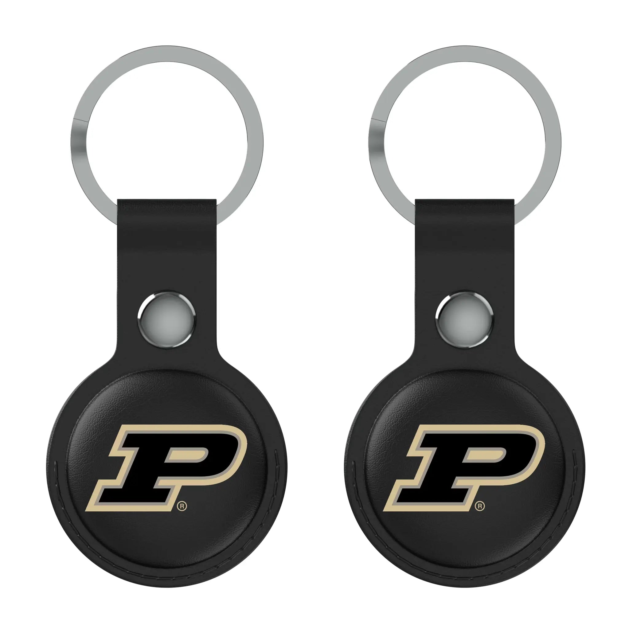 Purdue University Boilermakers Insignia Black Airtag Holder 2-Pack