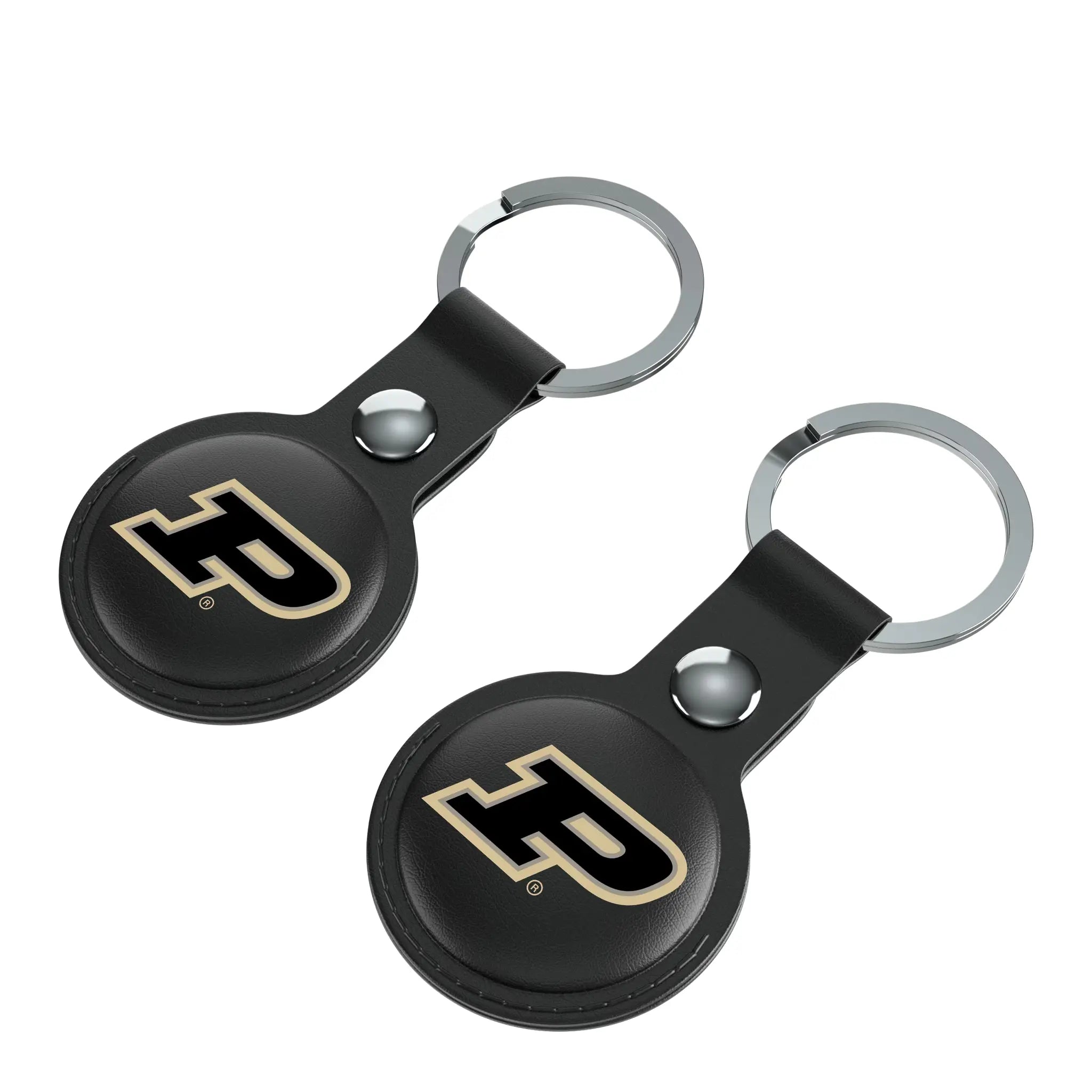 Purdue University Boilermakers Insignia Black Airtag Holder 2-Pack