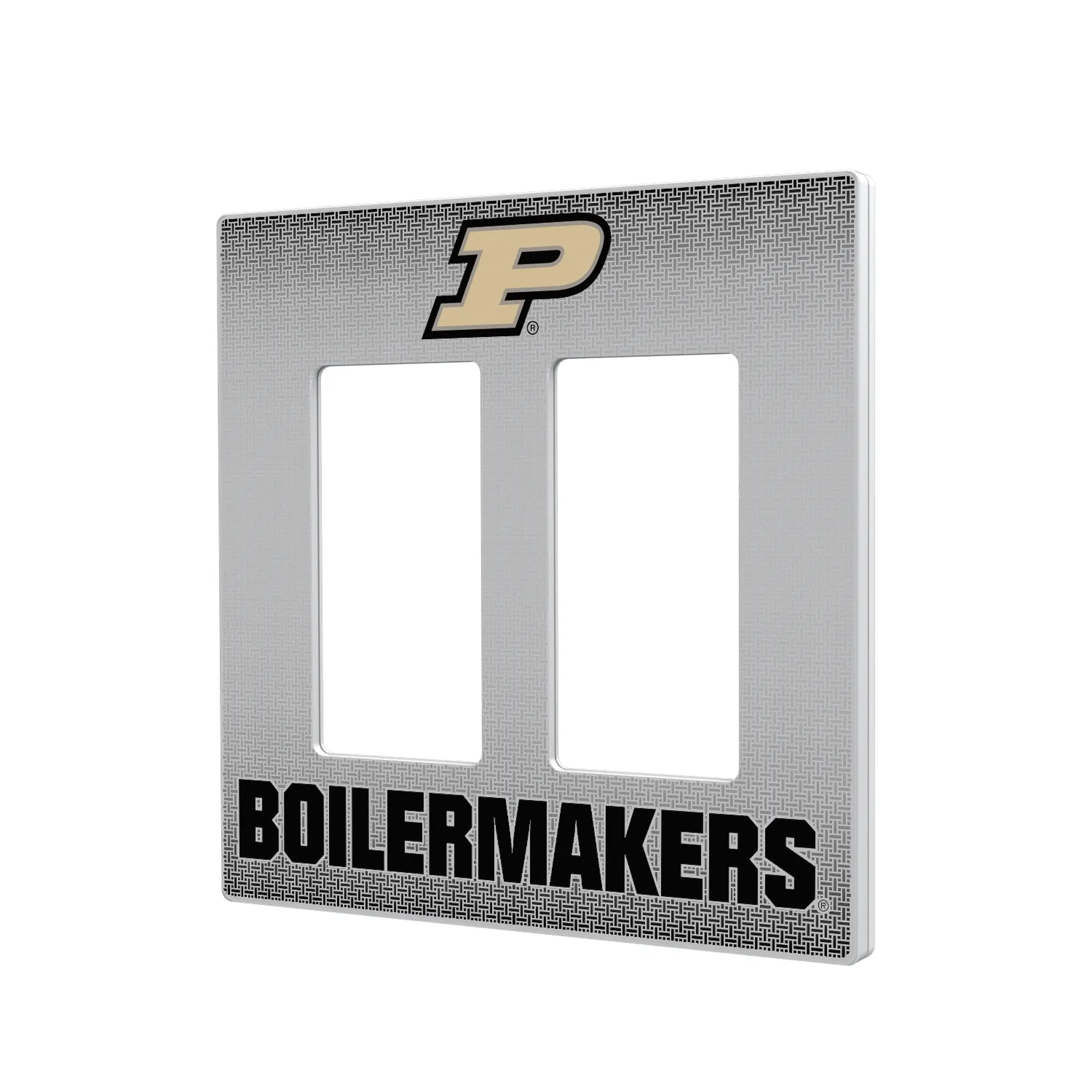 Purdue University Boilermakers Linen Hidden-Screw Light Switch Plate