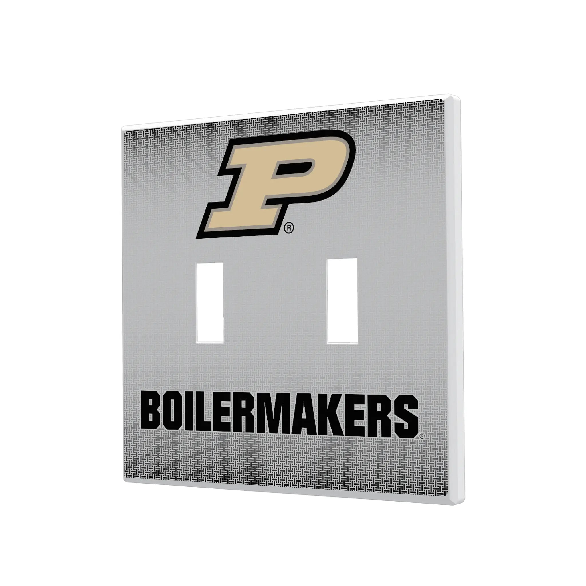 Purdue University Boilermakers Linen Hidden-Screw Light Switch Plate