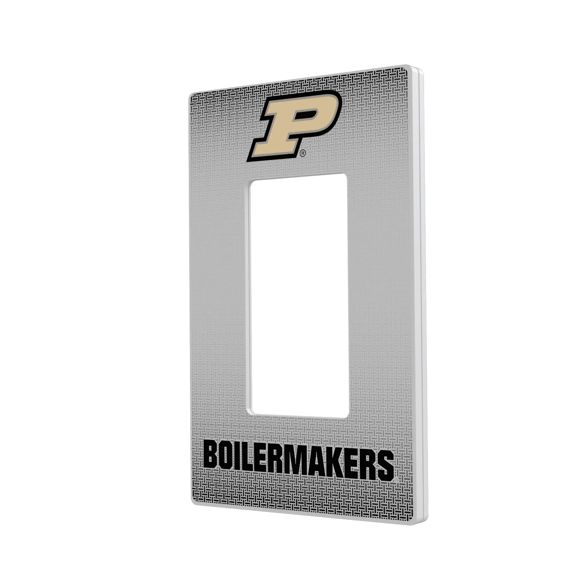 Purdue University Boilermakers Linen Hidden-Screw Light Switch Plate