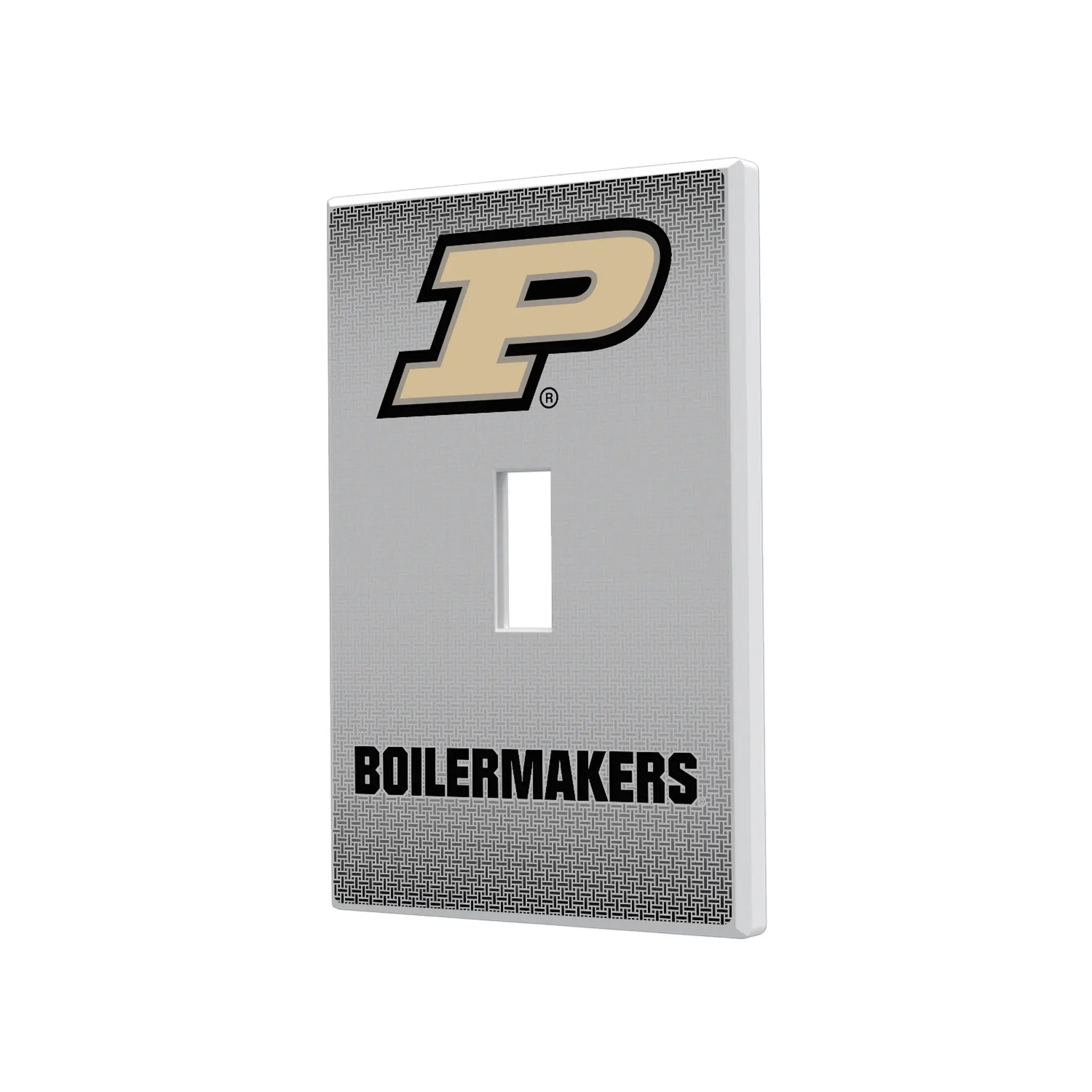 Purdue University Boilermakers Linen Hidden-Screw Light Switch Plate
