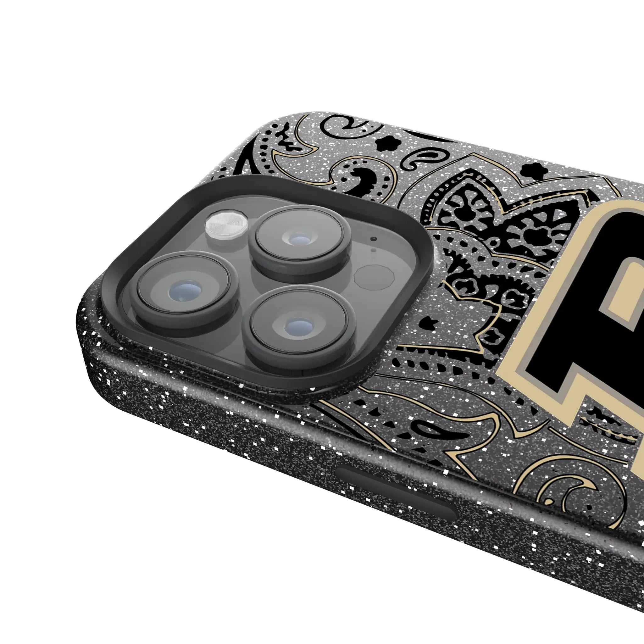 Purdue University Boilermakers Paisley Bling Phone Case