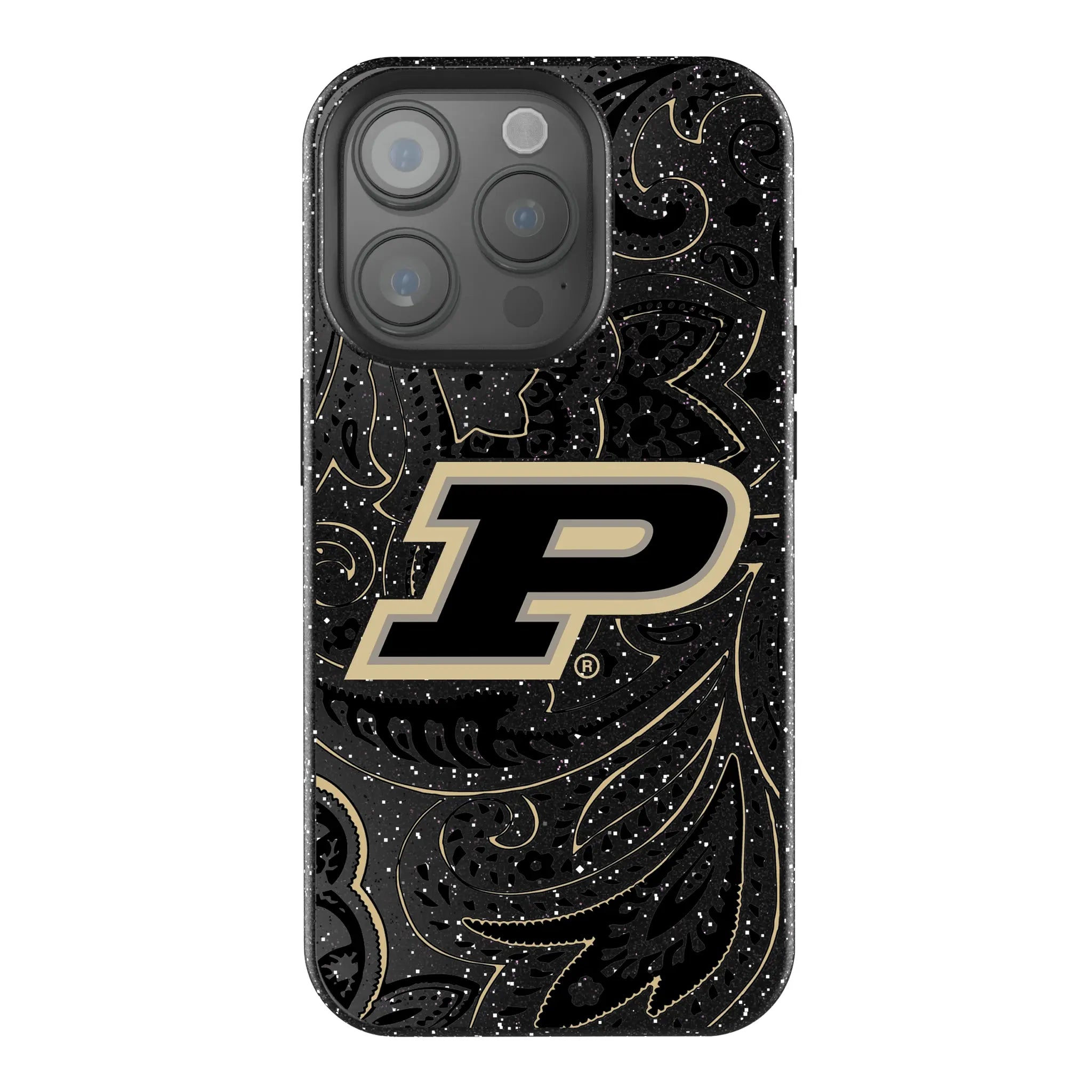 Purdue University Boilermakers Paisley Bling Phone Case