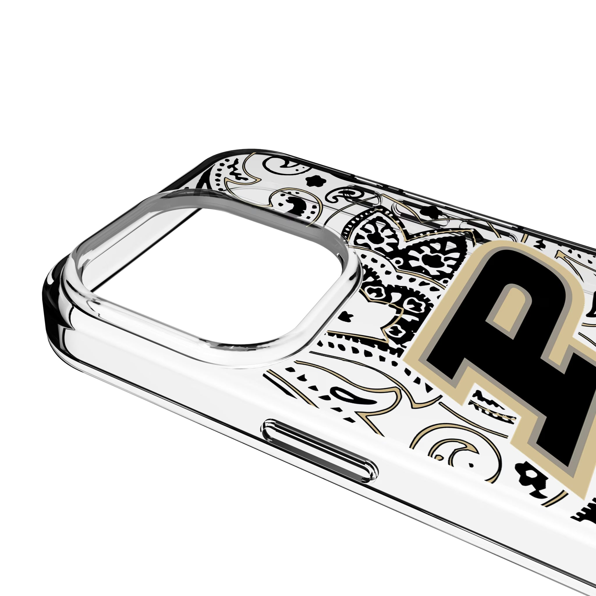 Purdue University Boilermakers Paisley Clear Phone Case for Apple iPhone - Sports Gifts, Sports Memorabilia, Sports Collectibles, Fan Shop