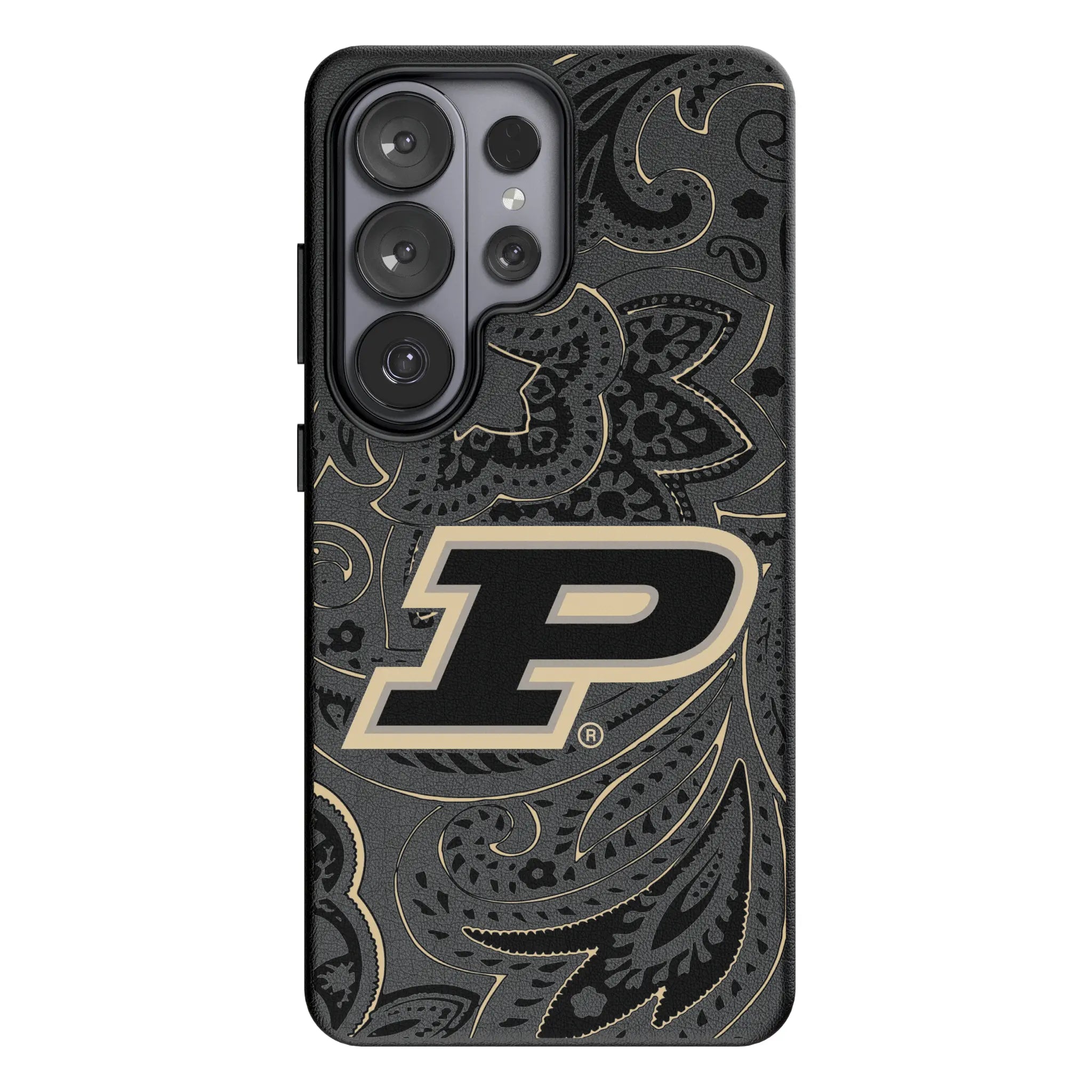 Purdue University Boilermakers Paisley MagSafe Compatible Phone Case for Samsung Galaxy
