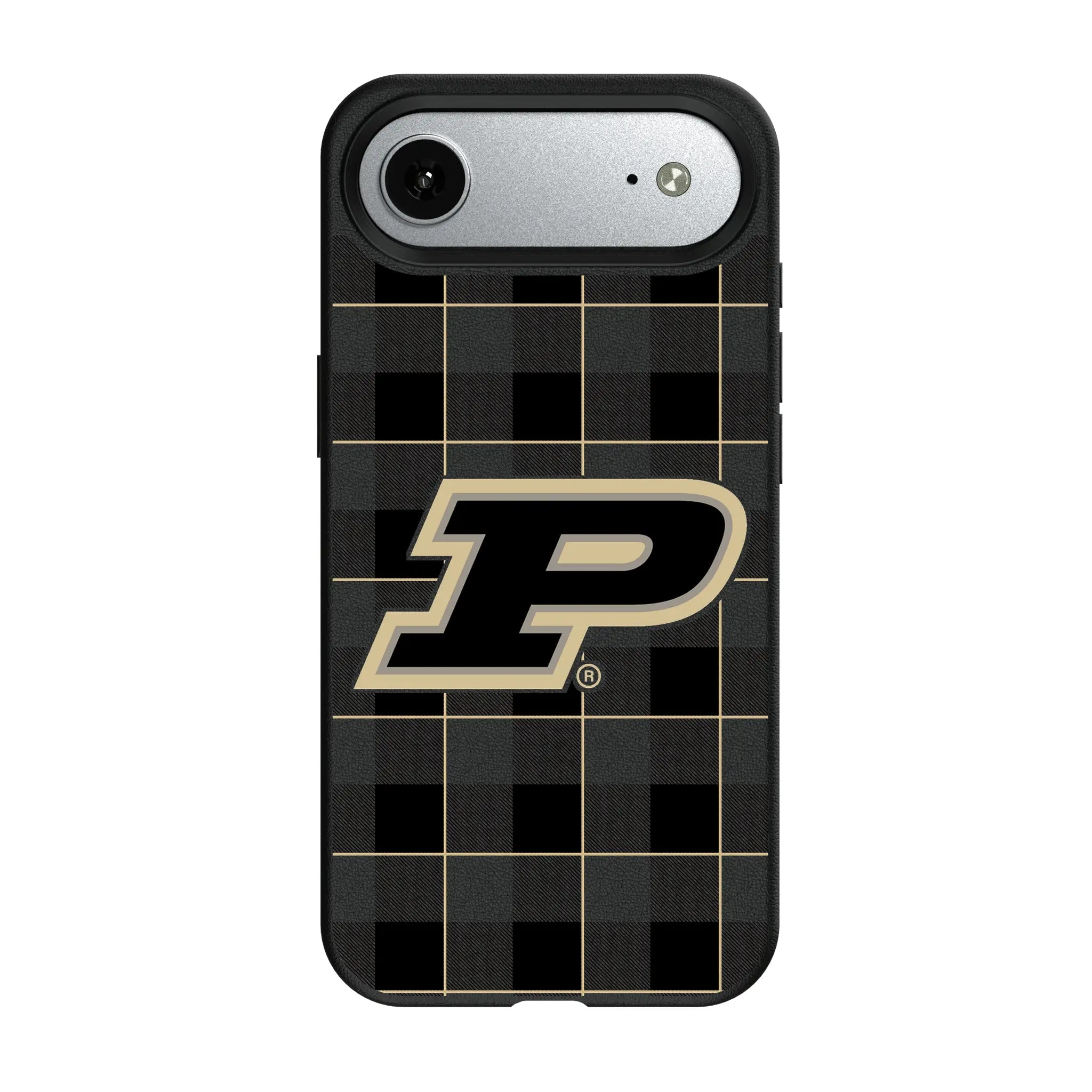 Purdue University Boilermakers Plaid MagSafe Compatible Phone Case for Apple iPhone
