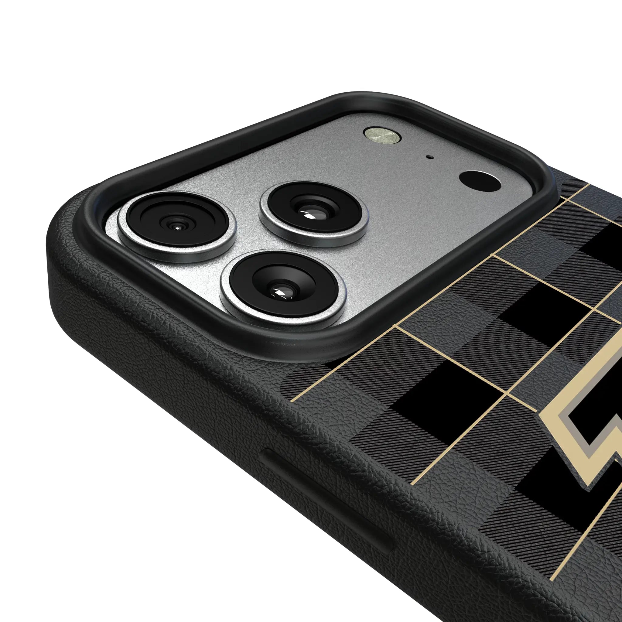 Purdue University Boilermakers Plaid MagSafe Compatible Phone Case for Apple iPhone