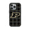 Purdue University Boilermakers Plaid MagSafe Compatible Phone Case for Apple iPhone