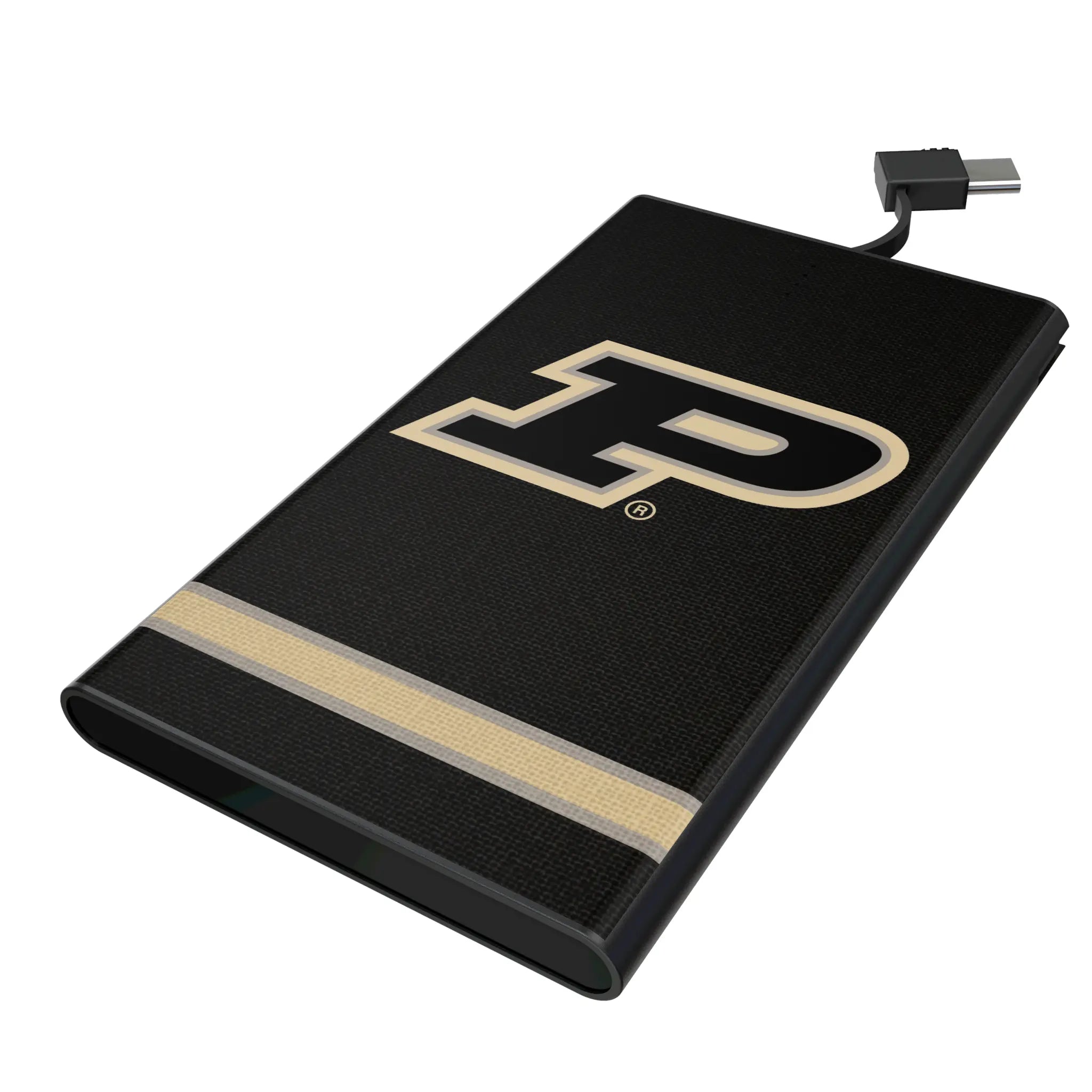 Purdue University Boilermakers Stripe 5000mAh Flat Powerbank