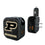 Purdue University Boilermakers Text Backdrop 2 in 1 USB A/C Charger