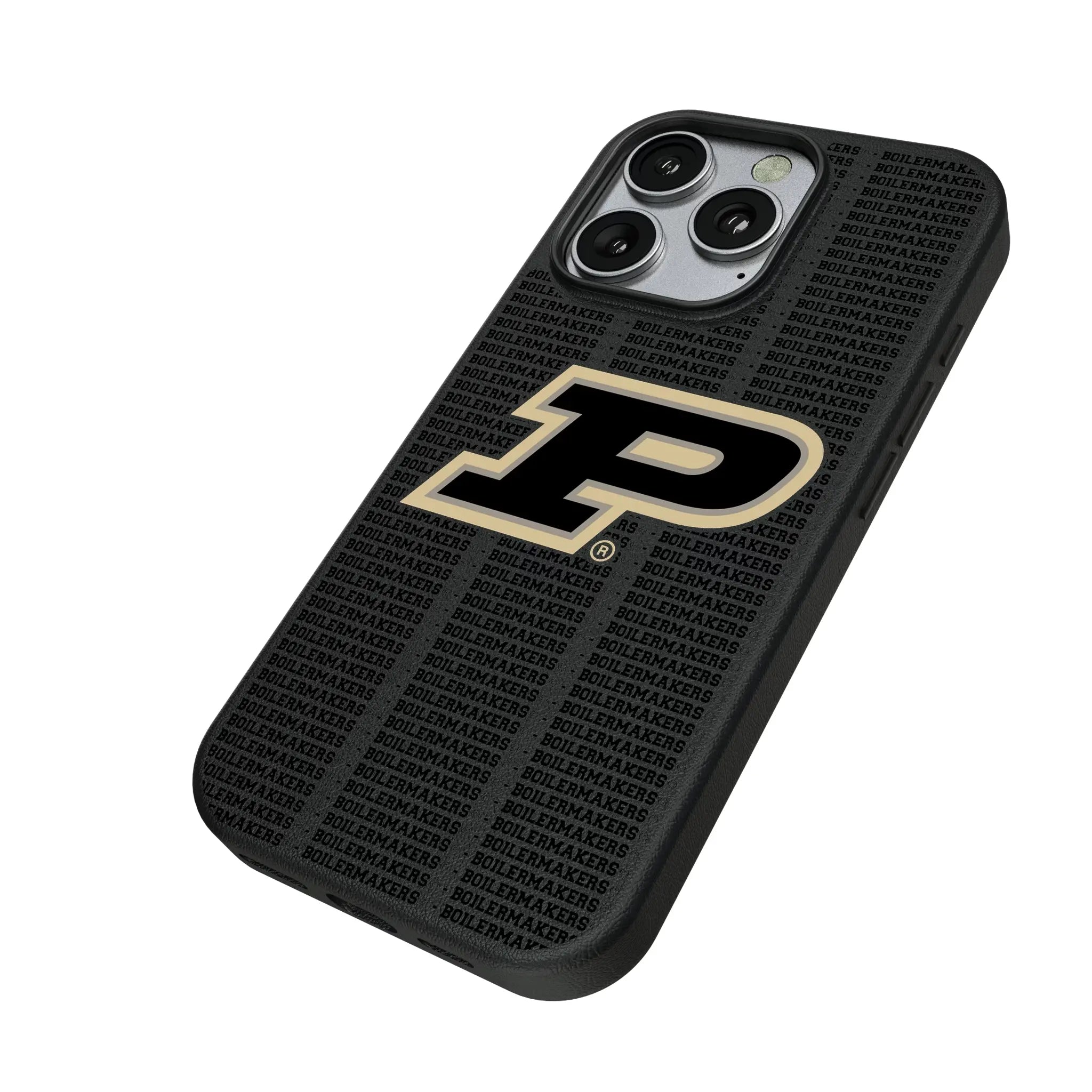 Purdue University Boilermakers Text Backdrop MagSafe Compatible Phone Case for Apple iPhone