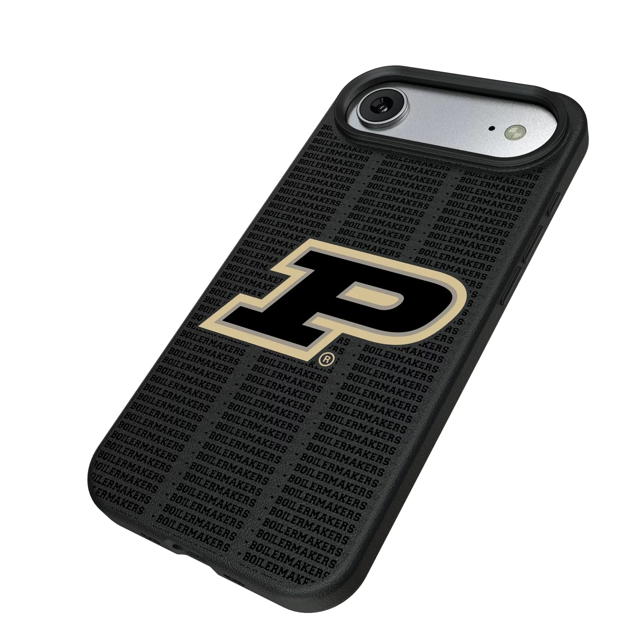 Purdue University Boilermakers Text Backdrop MagSafe Compatible Phone Case for Apple iPhone