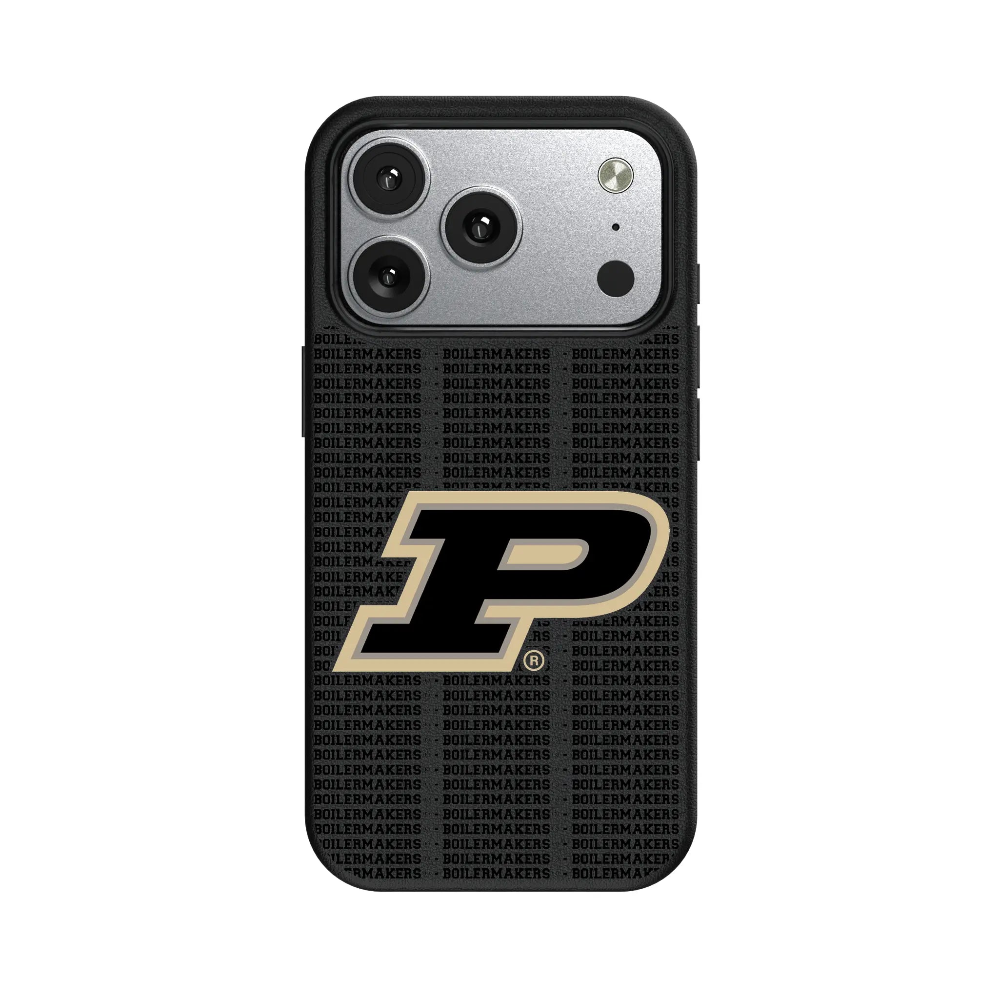 Purdue University Boilermakers Text Backdrop MagSafe Compatible Phone Case for Apple iPhone