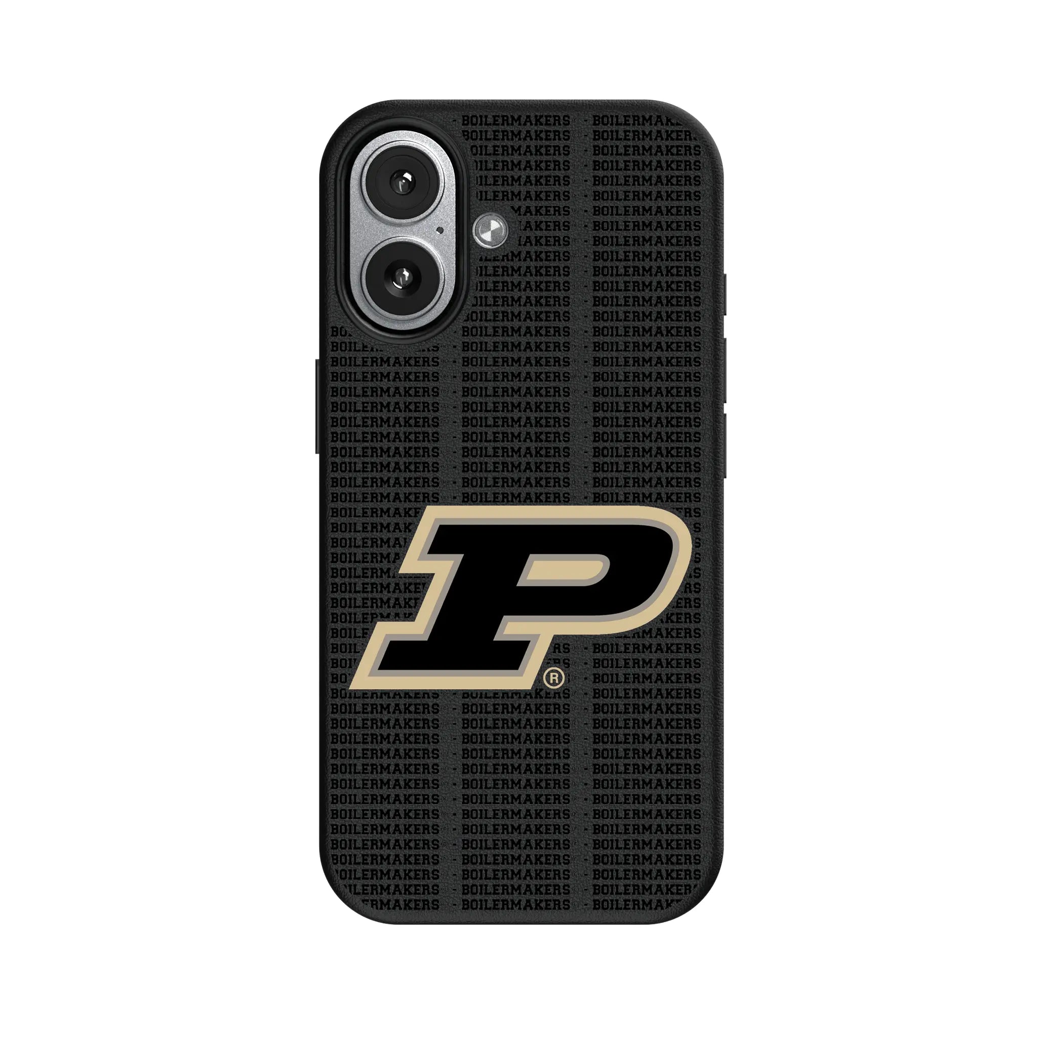 Purdue University Boilermakers Text Backdrop MagSafe Compatible Phone Case for Apple iPhone