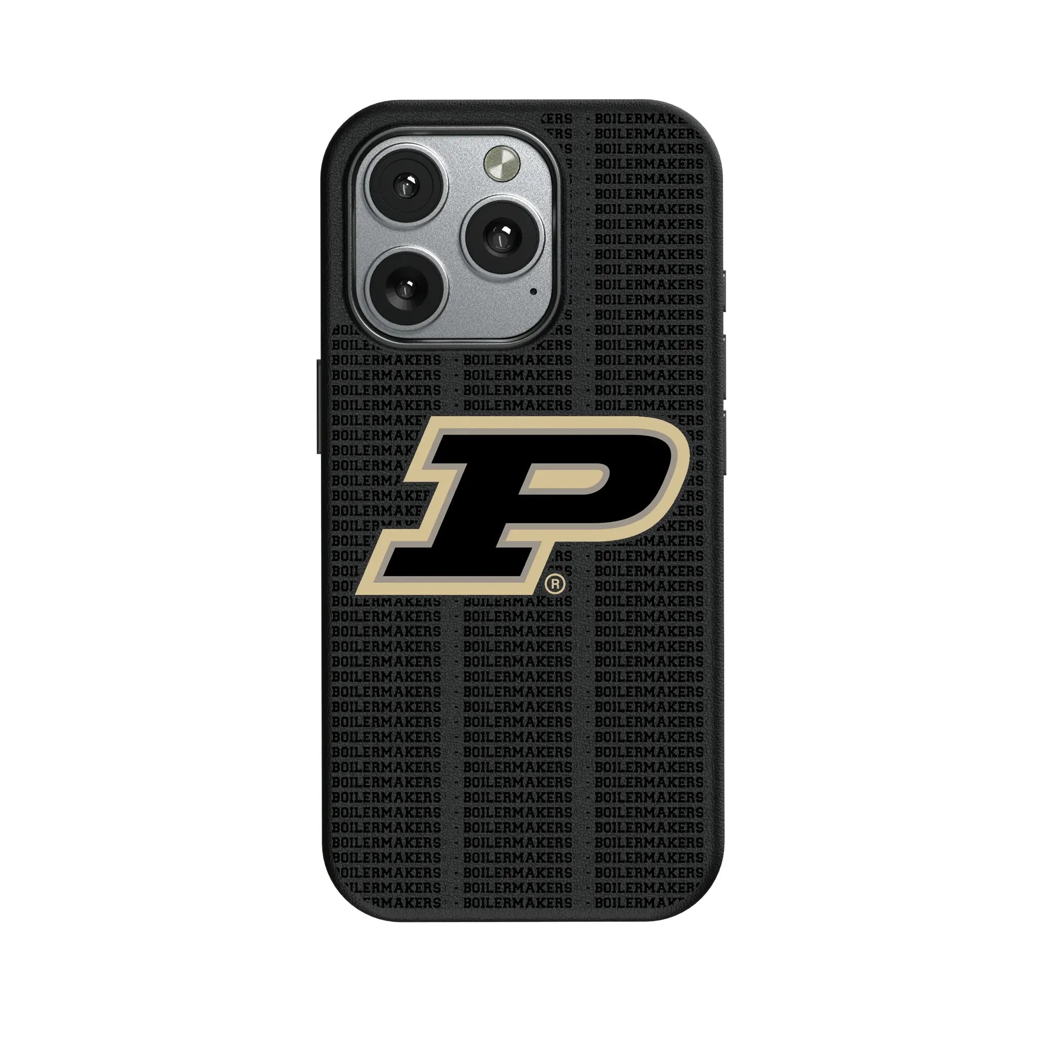 Purdue University Boilermakers Text Backdrop MagSafe Compatible Phone Case for Apple iPhone