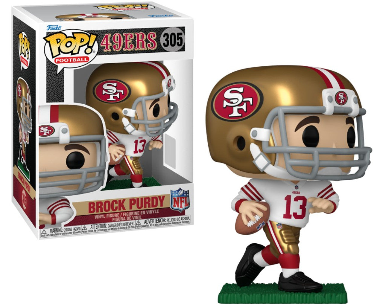 Brock Purdy (San Francisco 49ers) NFL Funko Pop! - Sports Gifts, Sports Memorabilia, Sports Collectibles, Fan Shop