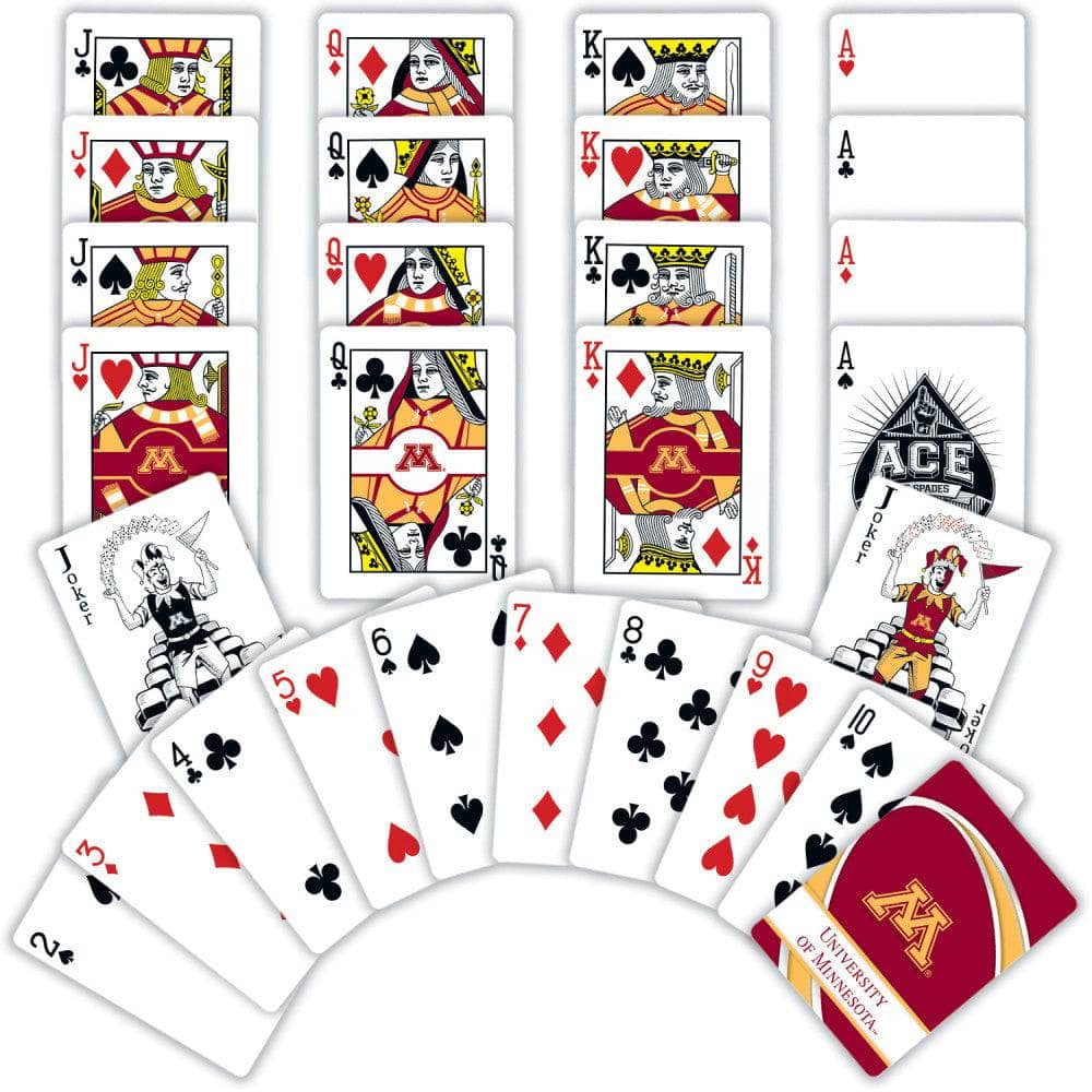 Minnesota Golden Gophers 54-Card Playing Deck - Sports Gifts, Sports Memorabilia, Sports Collectibles, Fan Shop