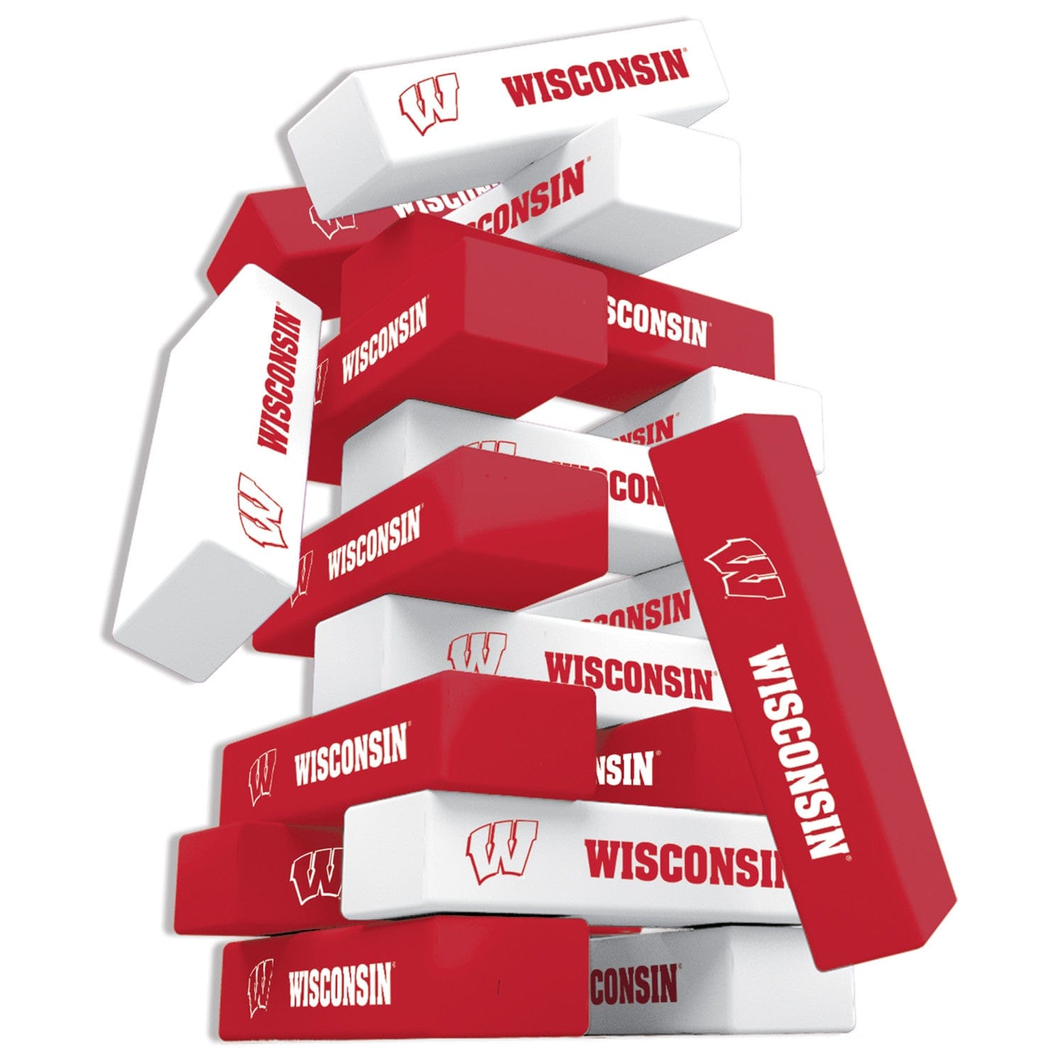 Wisconsin Badgers Stacking Game - Sports Gifts, Sports Memorabilia, Sports Collectibles, Fan Shop
