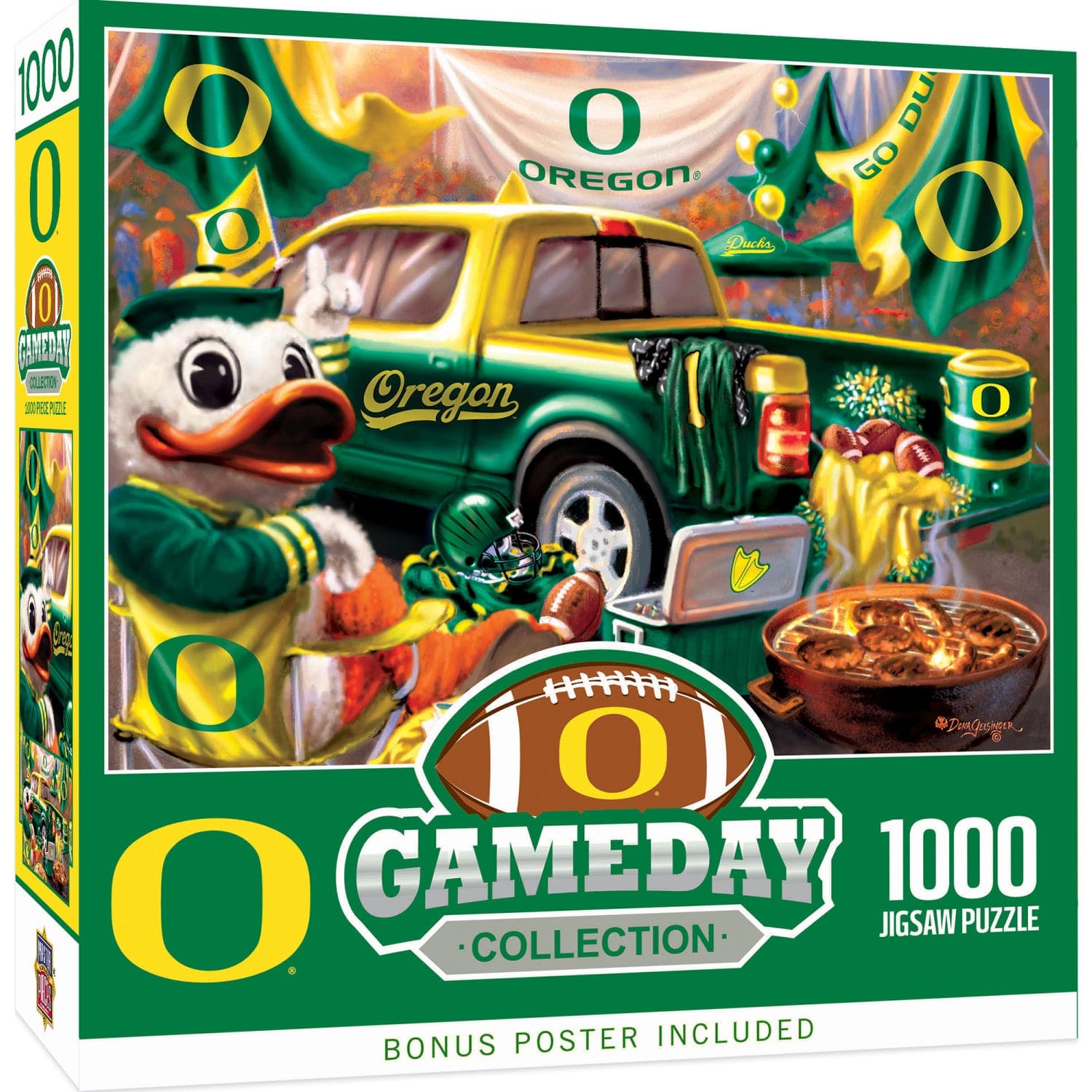 Oregon Ducks Gameday 1000 Piece Jigsaw Puzzle - Sports Gifts, Sports Memorabilia, Sports Collectibles, Fan Shop
