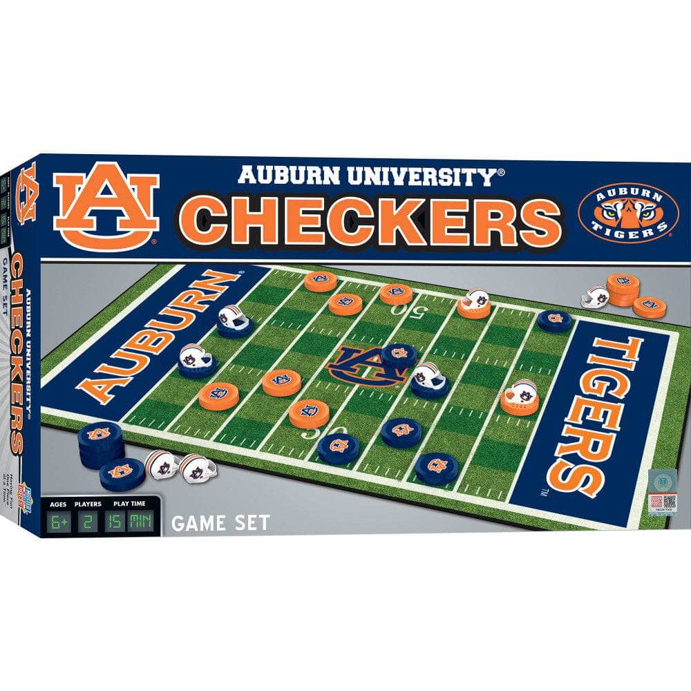 Auburn Tigers Checkers Game Set - Sports Gifts, Sports Memorabilia, Sports Collectibles, Fan Shop